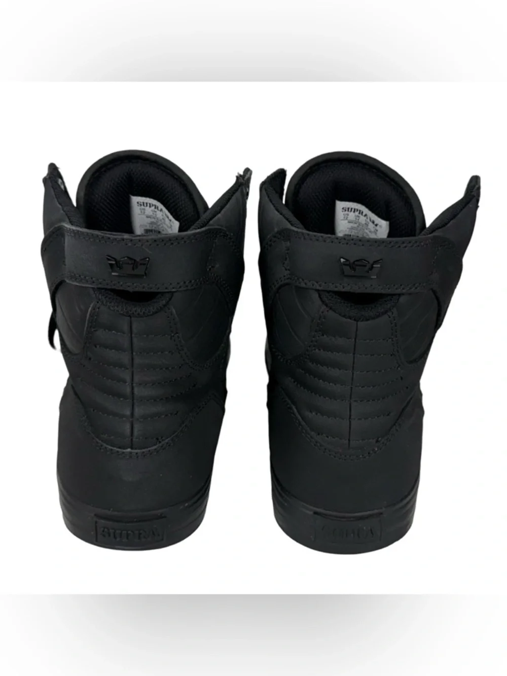Supra Skytop Muska Red Carpet Skate Shoes Mens Size 12 Black Sneakers - Picture 6 of 16